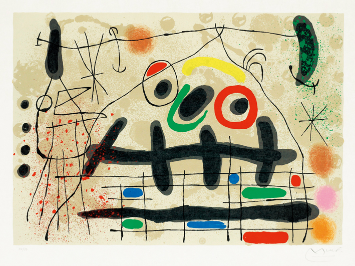  胡安·米罗 Joan Miró ——蜥蜴的金色羽毛2